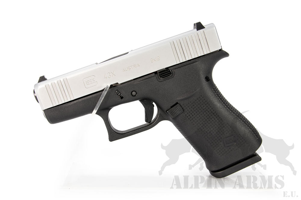 Glock 43x FS Silver Slide