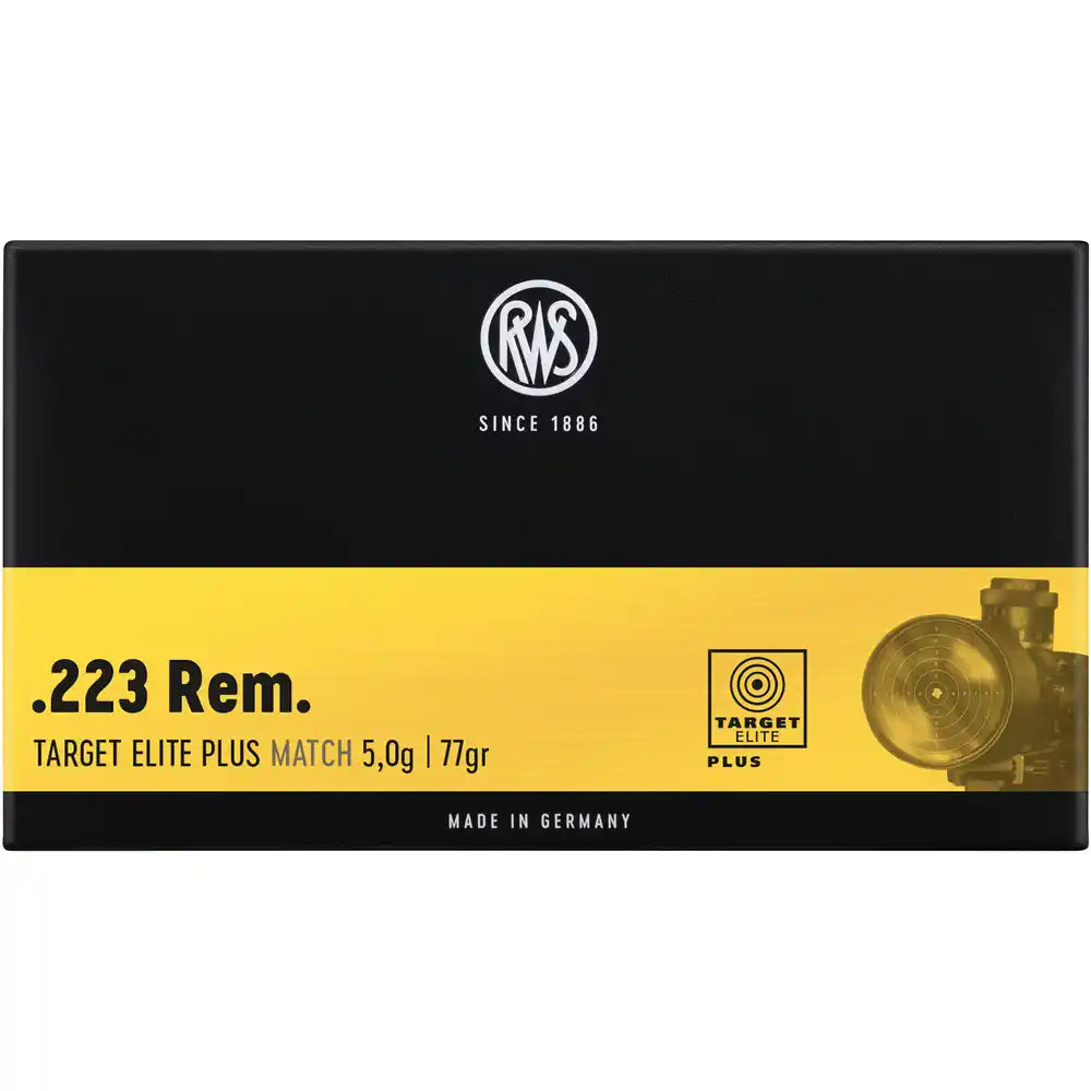 RWS .223 Target Elite Plus HP BT 77gr
